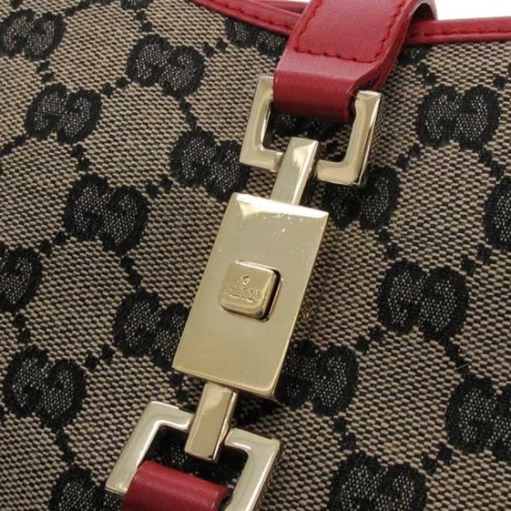 Gucci Jackie Hobo bag signature GG canvas red - Picture 4 of 9